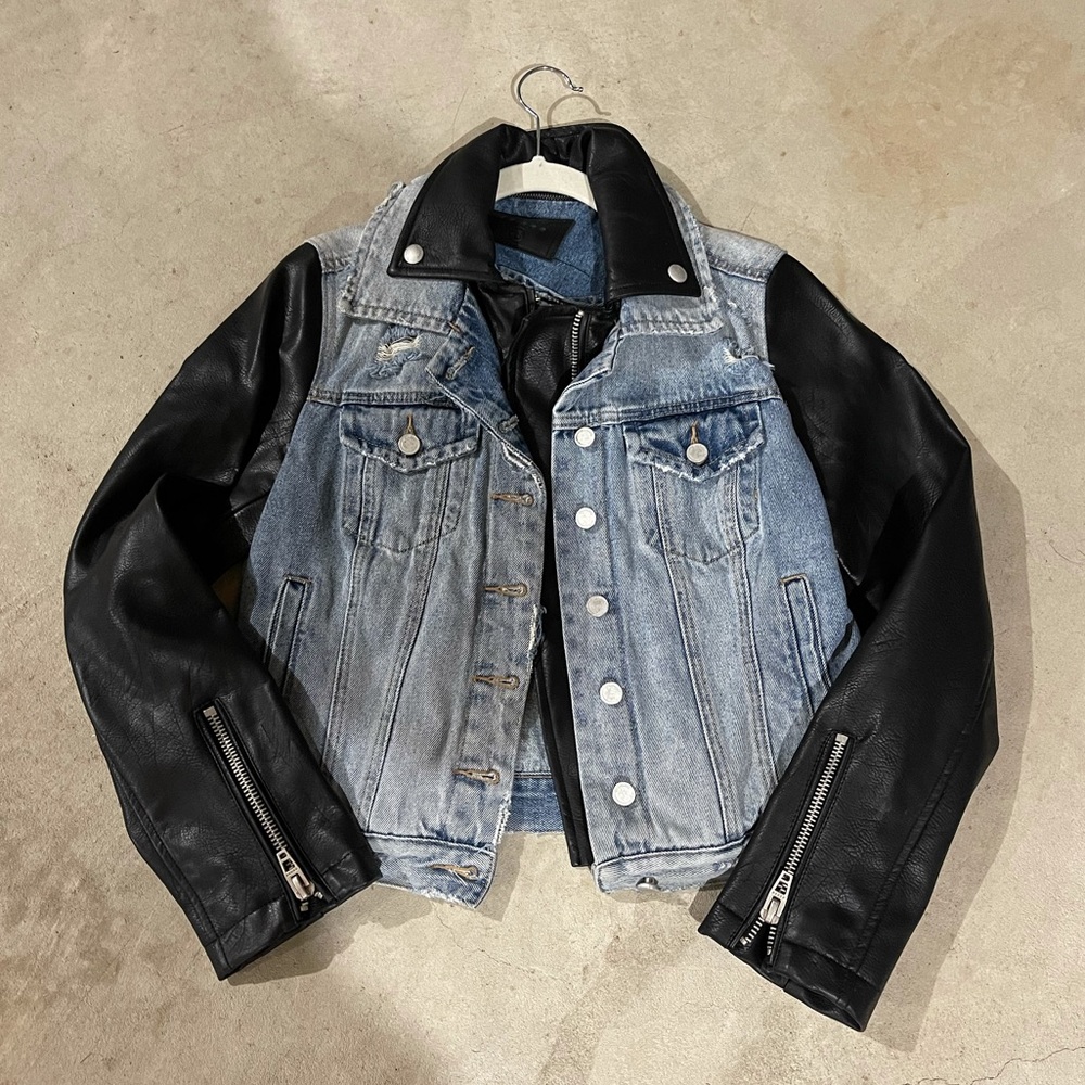 Blank NYC Leather/Denim Jacket